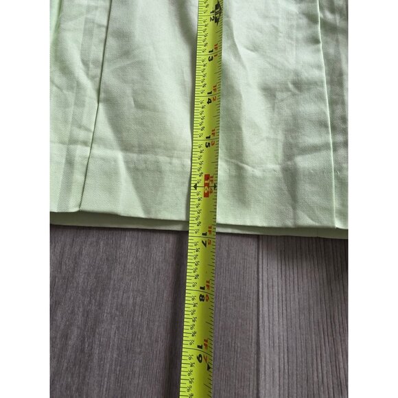 J.Crew Mint Green Pleated A-Line Skirt Womens 6 100% Cotton Lined - Picture 6 of 6